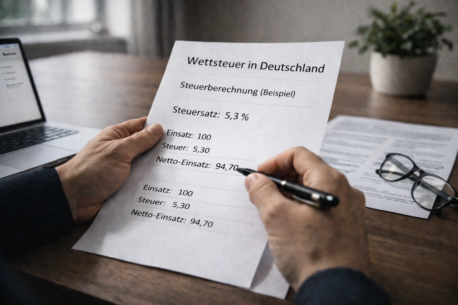 Wettsteuer Deutschland Steuerberechnung